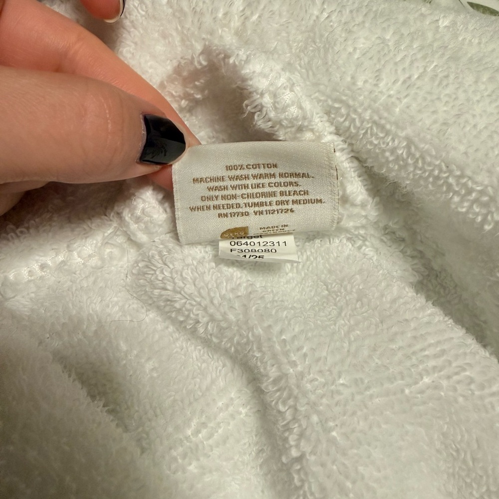 Threshold Soft White Terry Cloth Robe - Picture 5 of 5